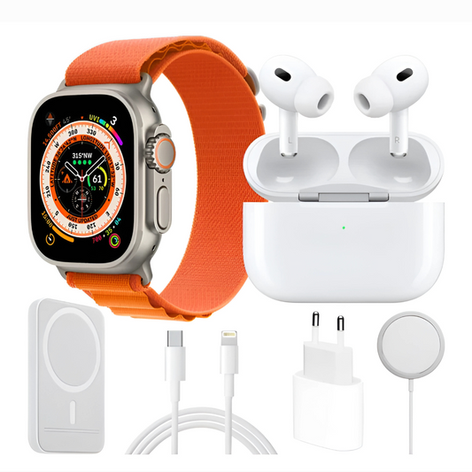 COMBO SMART WATCH X8 + AUDIFONOS 1.1 + POWER BANK